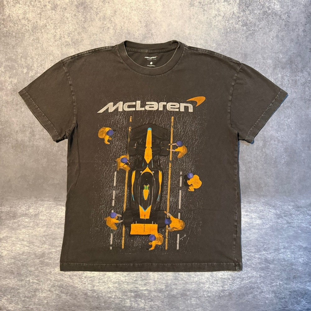 McLaren Formula 1 Team Forever Forward Graphic T-Shirt Mens Large Black F1 Car